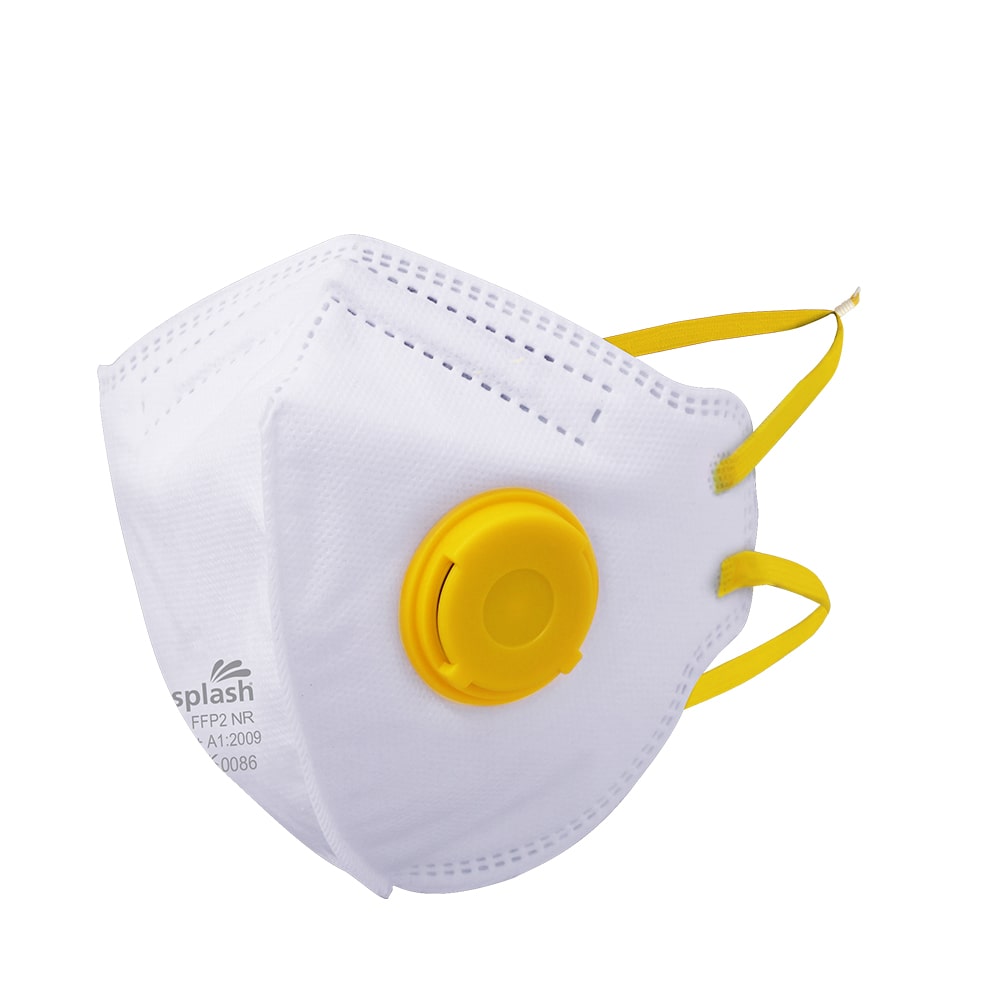 Chemsplash FFP2 Valved Fold Flat Mask WorkWear Experts